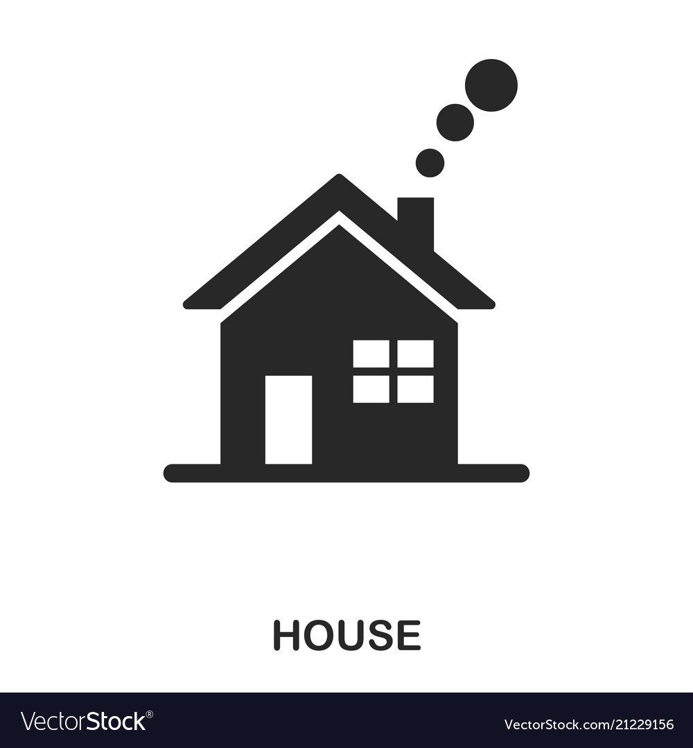 House icon line style design ui vector image House icon line style design ui