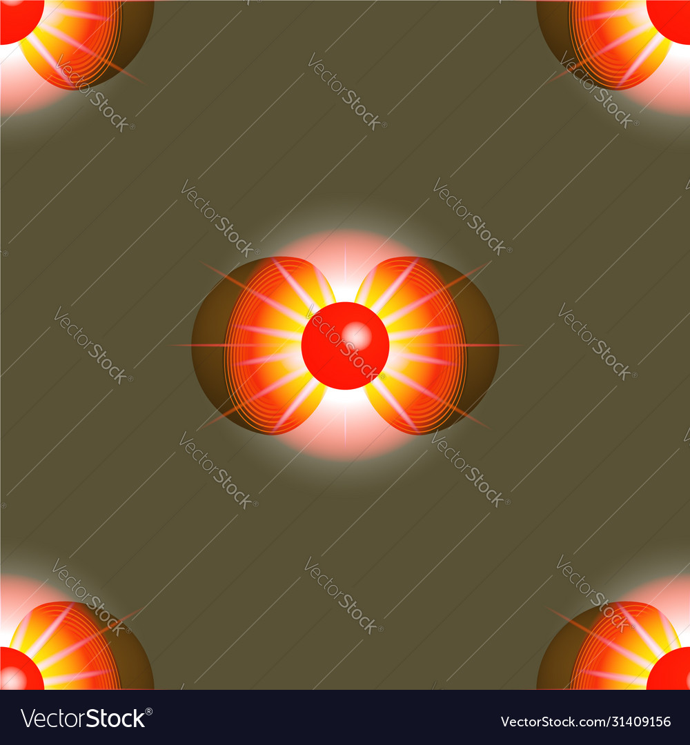 Seamless pattern with clipping mask abstract red