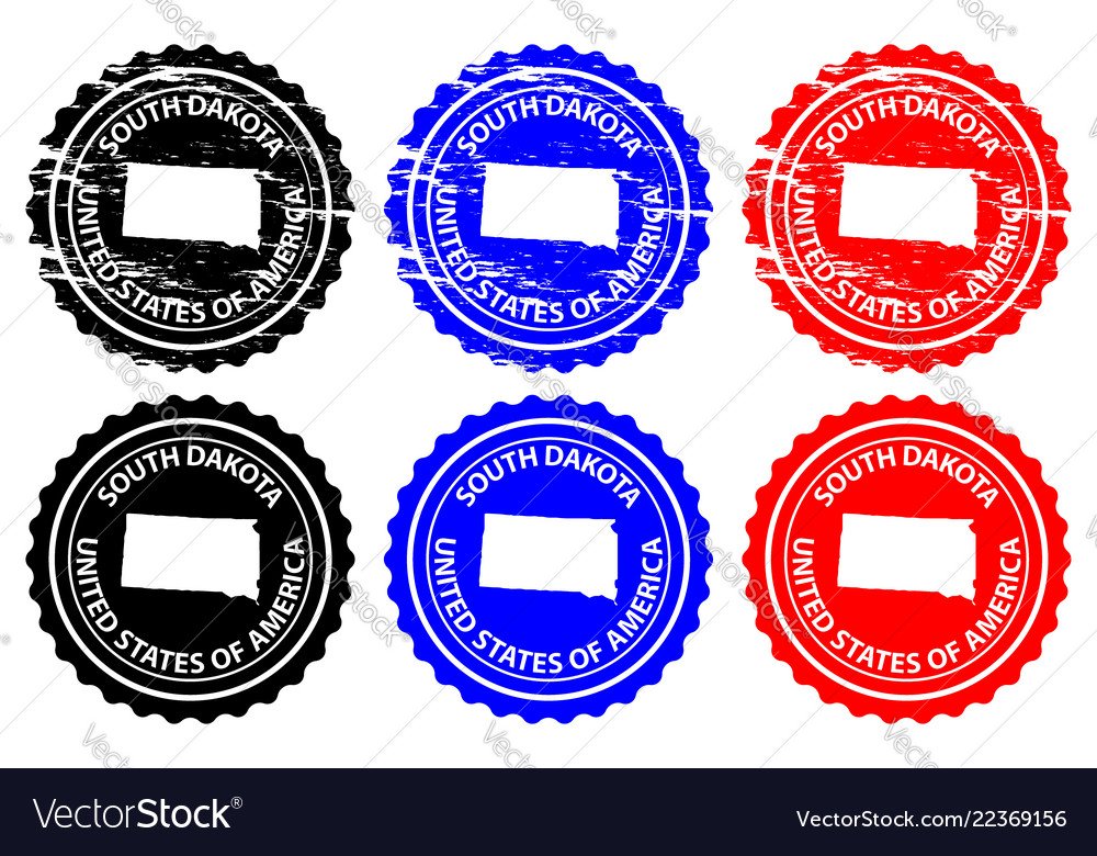 South dakota rubber stamp Royalty Free Vector Image