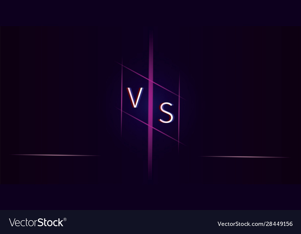 Versus battle template competition match game