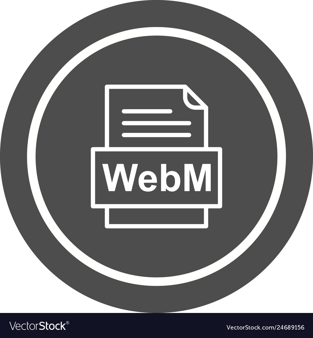 Webm file document icon