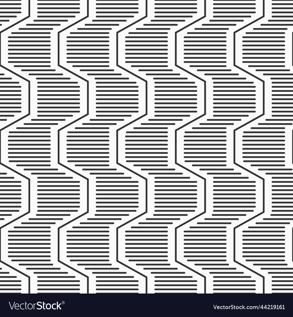 Abstract seamless pattern hexagonal zigzag
