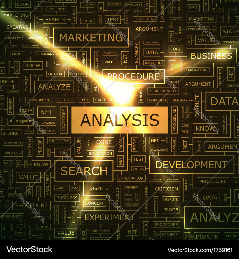 Analysis Royalty Free Vector Image - VectorStock