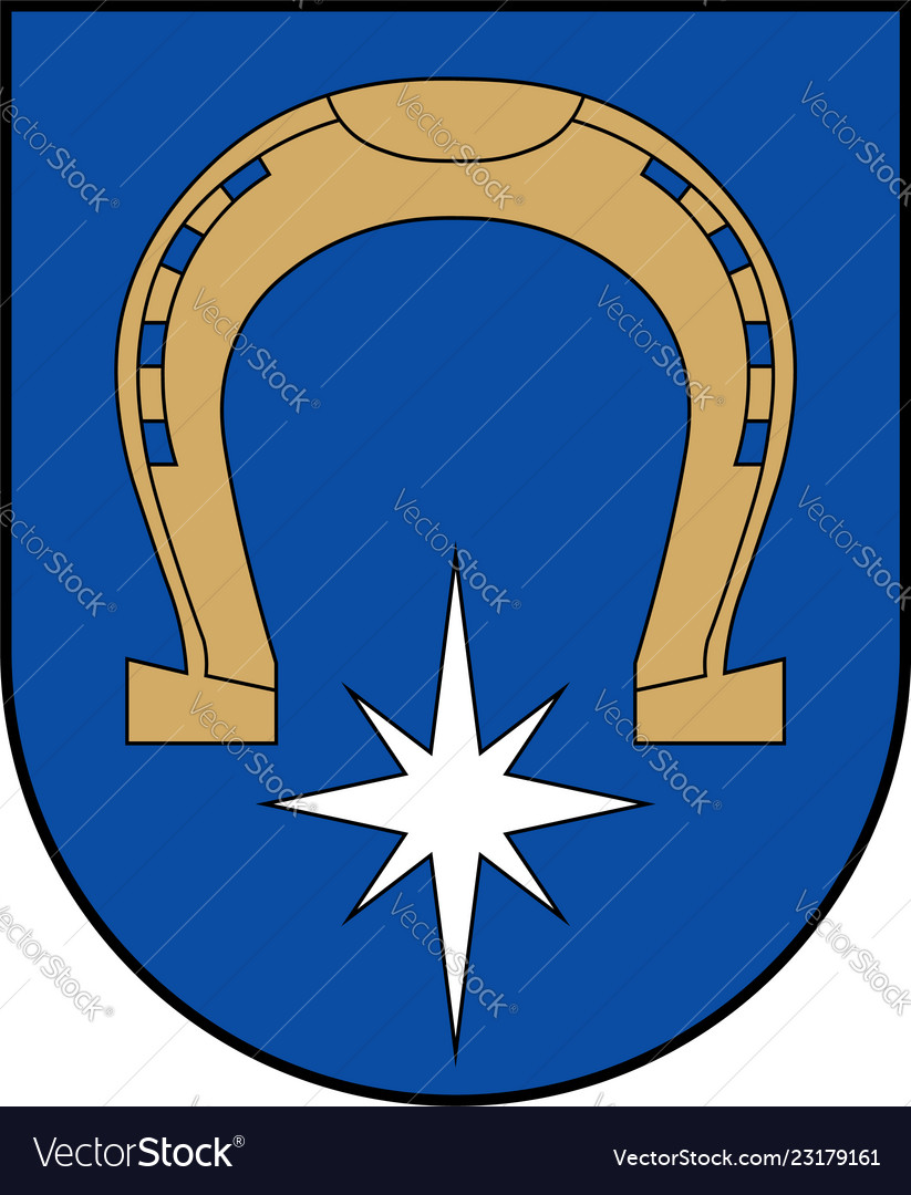 Coat of arms utena city in lithuania