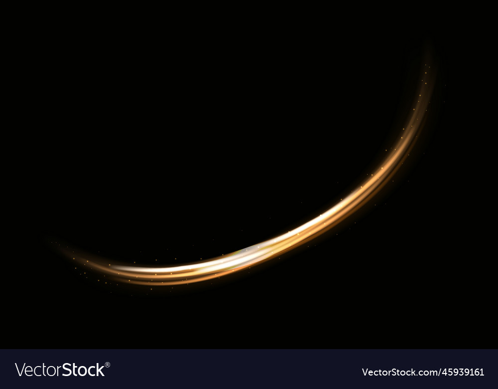 Curve light effect vector image Curve light effect