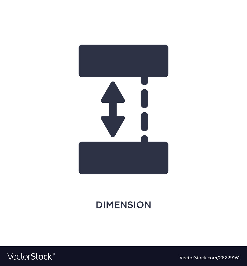 Dimension Icon - Simple White