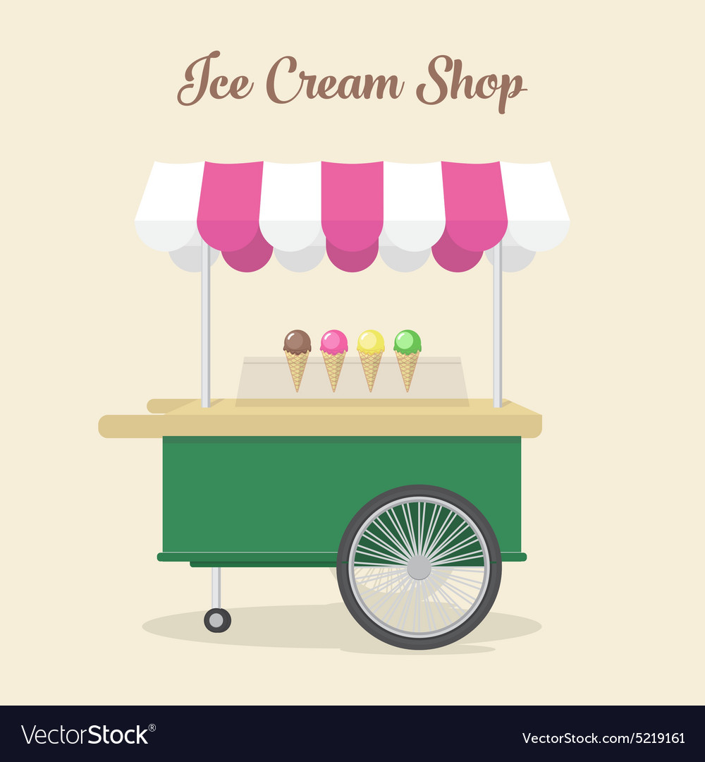 Ice cream shop Royalty Free Vector Image - VectorStock