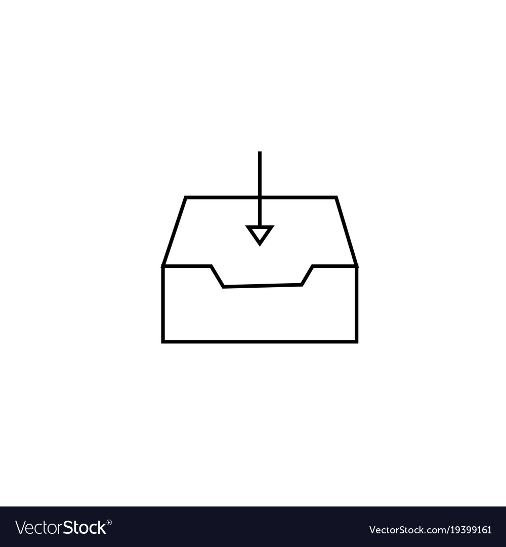 Inbox arrow mail icon