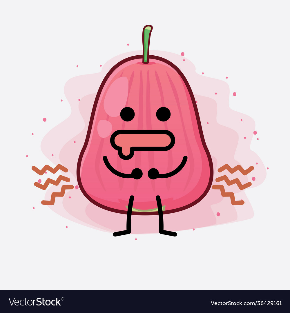 Java apple fruit cute character with simple face