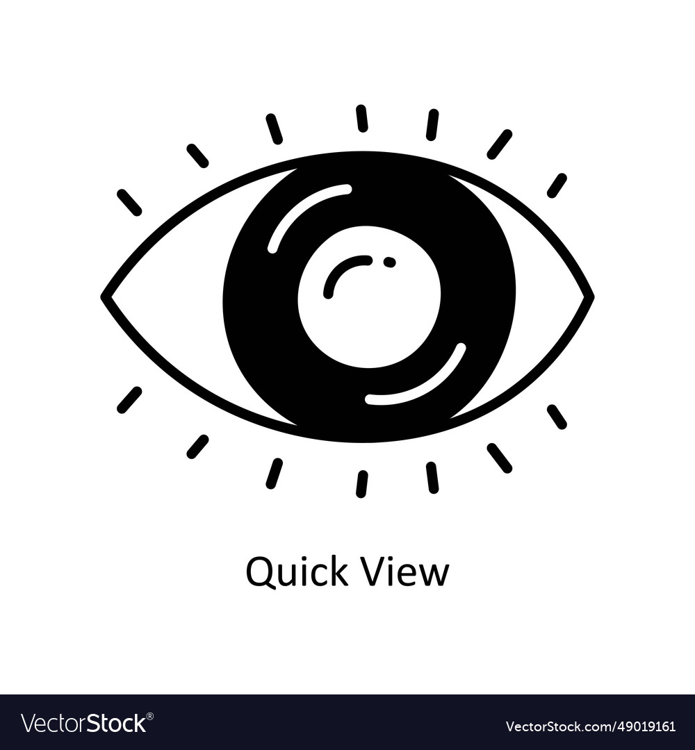 Quick view doodle icon design ecomme Royalty Free Vector