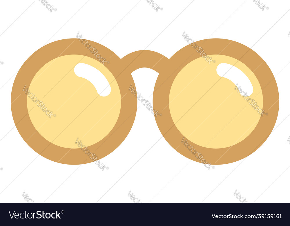 Science glasses on a white background