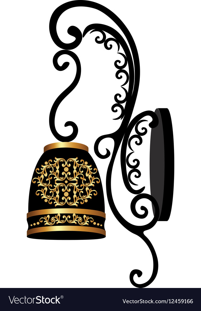 baroque elegant wall lamp