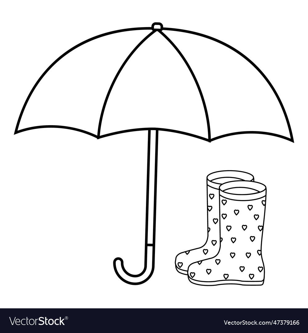 Süße Gummistiefel Färbung Seite