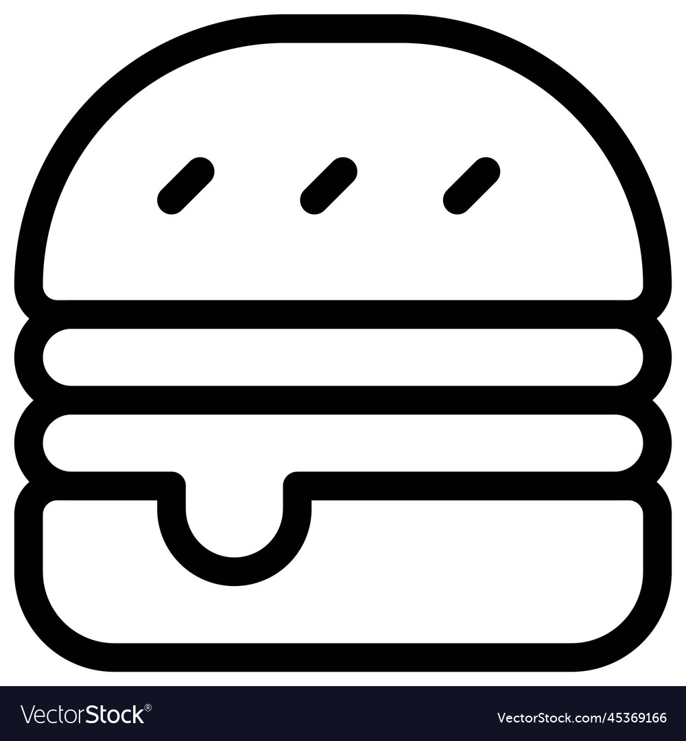 Delight yummy toasted cheese burger Royalty Free Vector