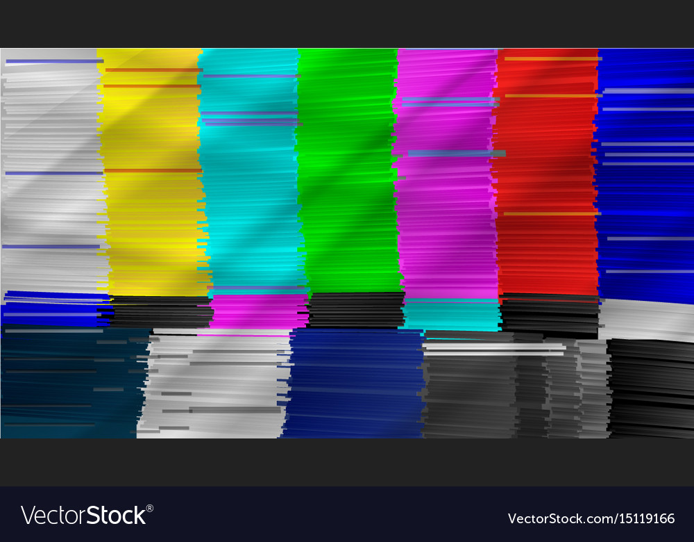 Distorted glitch tv digilal no signal art