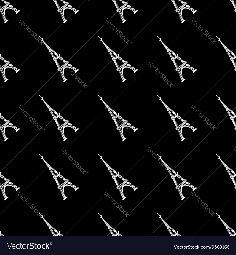 Eiffel tower seamless background symbol of paris