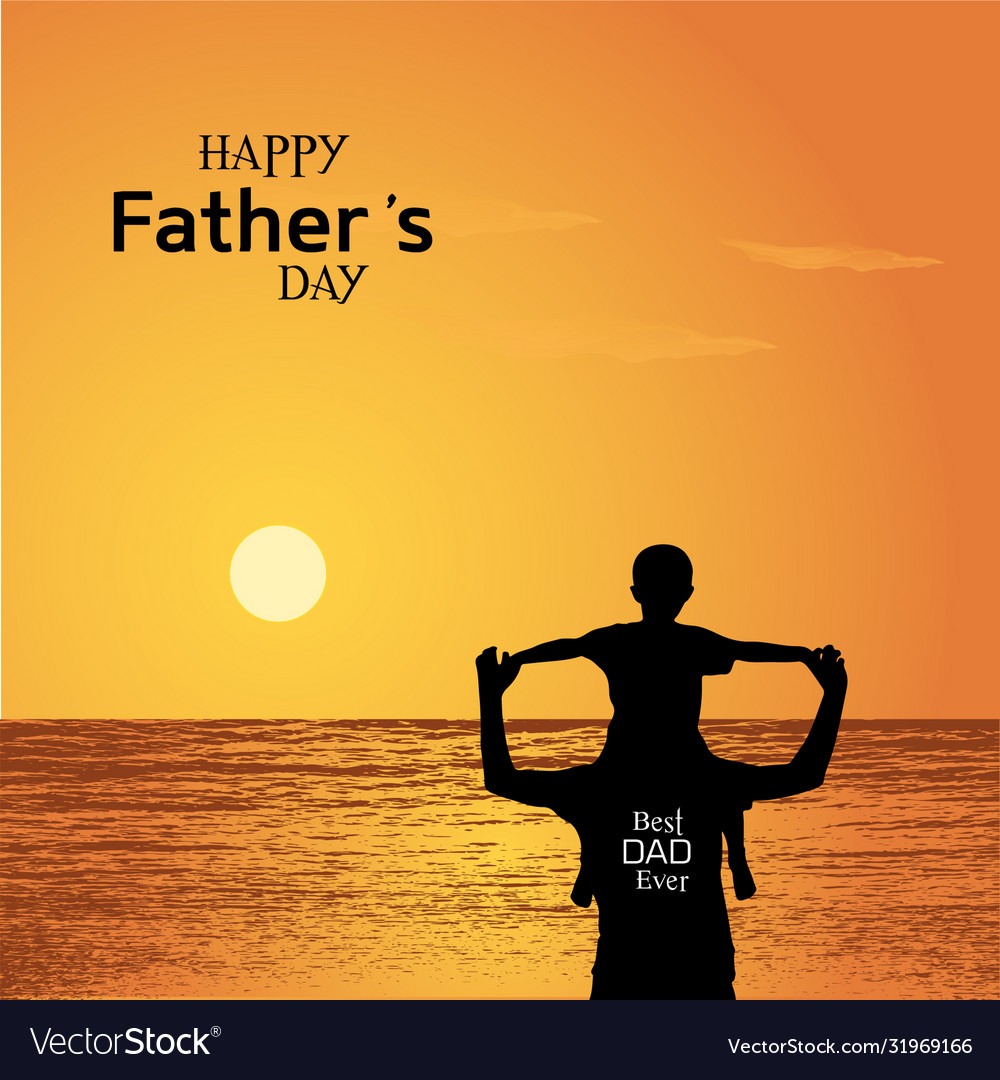 Fathers day - best dad Royalty Free Vector Image