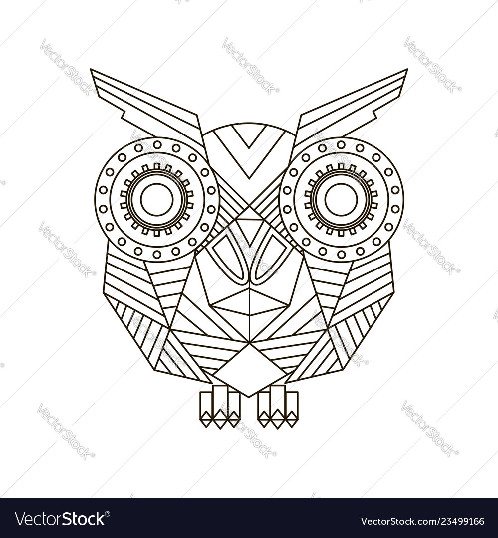 Hand drawn owl Royalty Free Vector Image - VectorStock