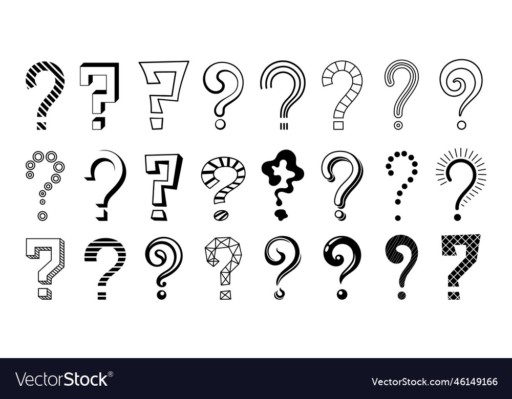 Hand-Drawn Question Marks