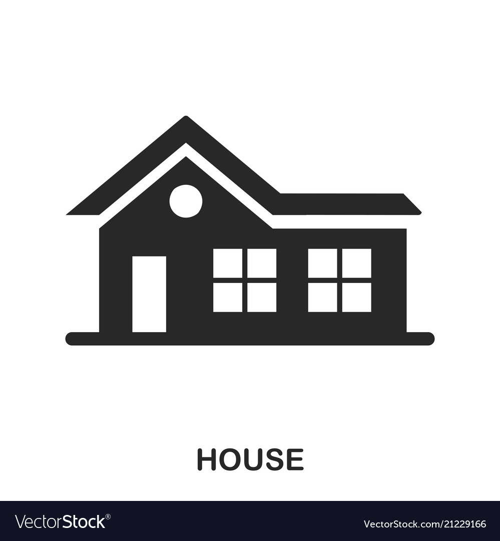 House icon line style design ui vector image House icon line style design ui