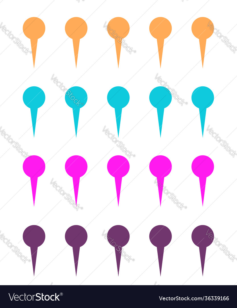 Pins for map location symbol navigation locate