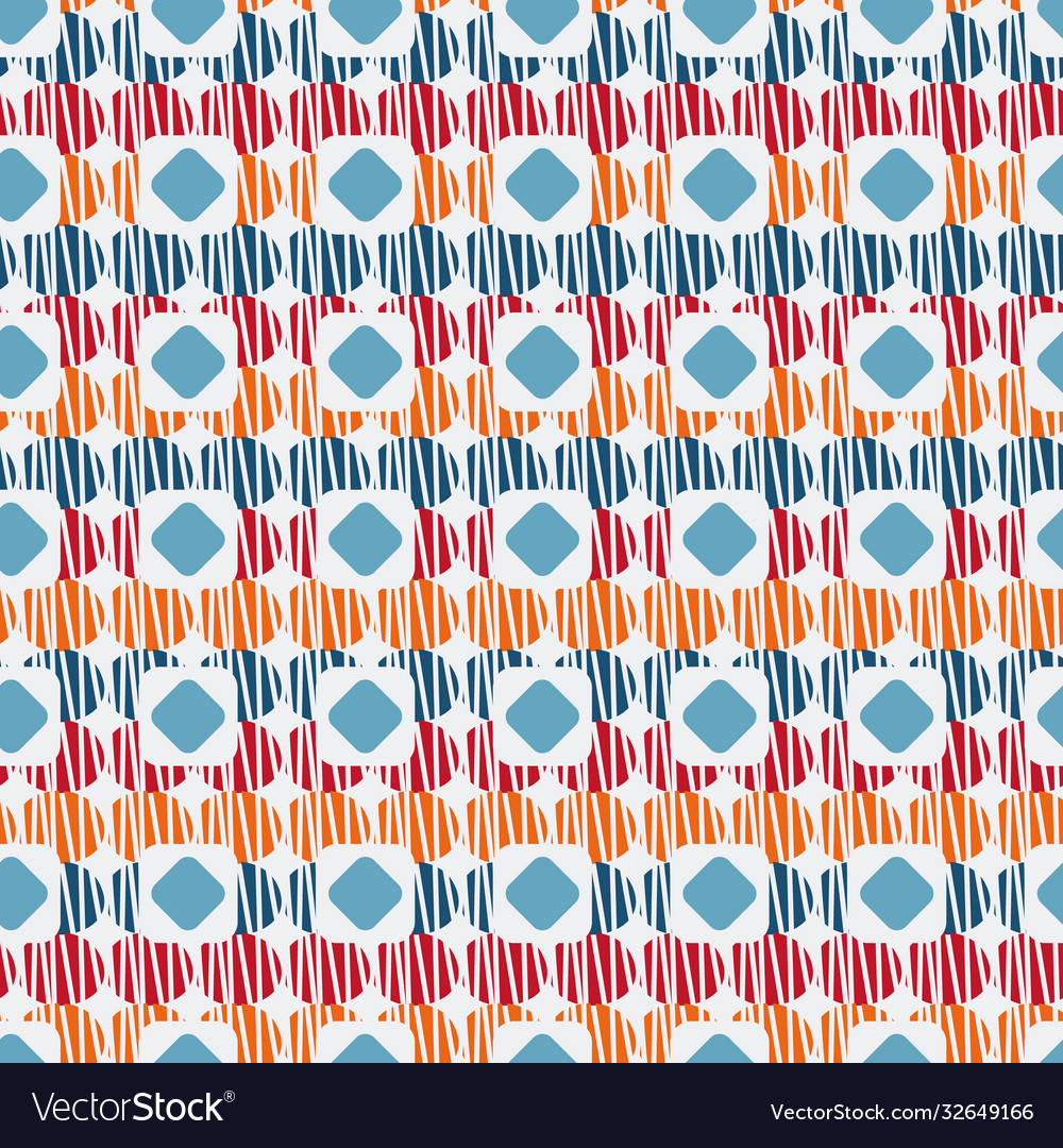 Seamless abstract pattern with color shapes