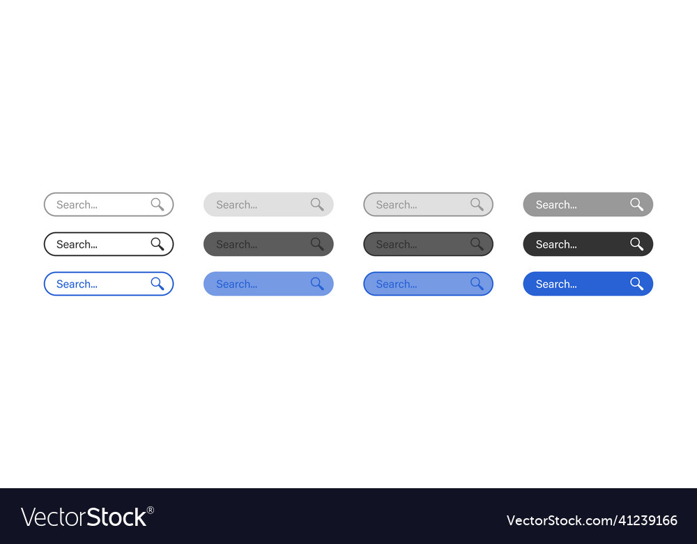 Search bar set icon button for ui magnifier