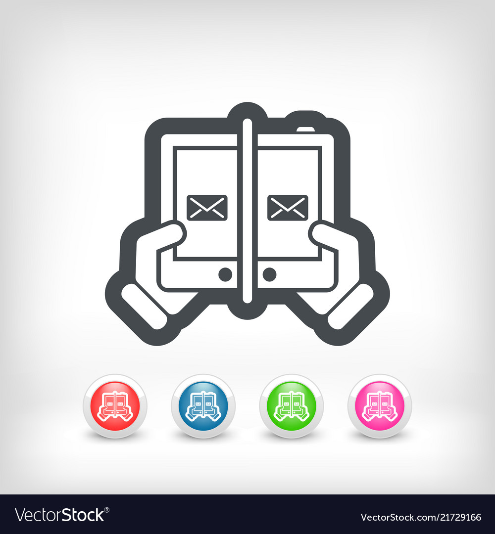Web message icon Vector Image Web message icon