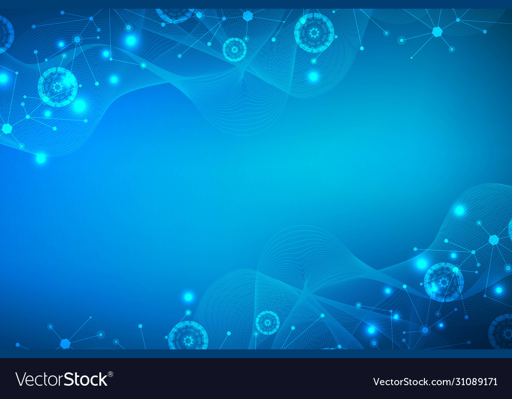 Big data visualization background modern vector image Big data visualization background modern