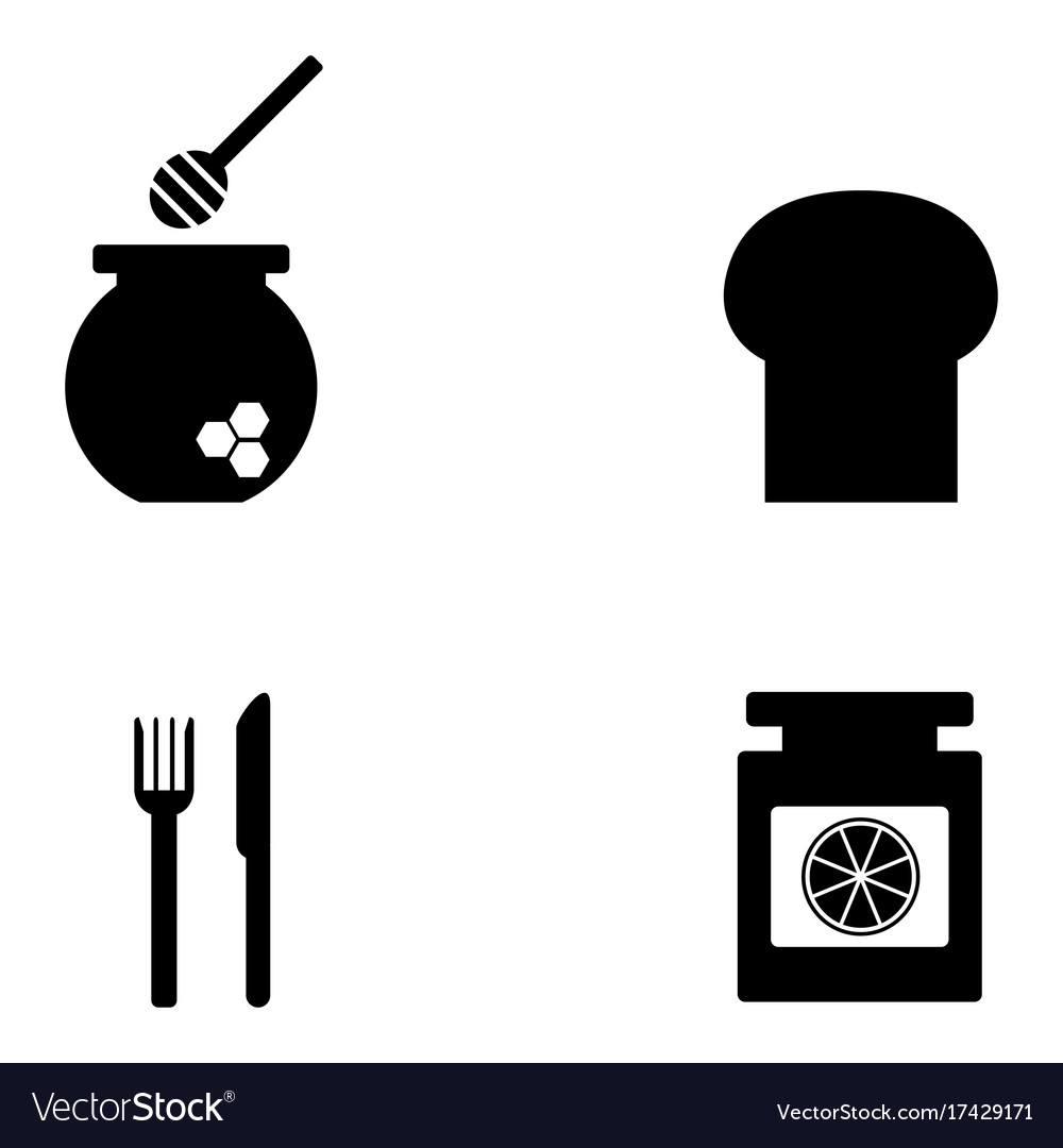 Frühstück Icons Set