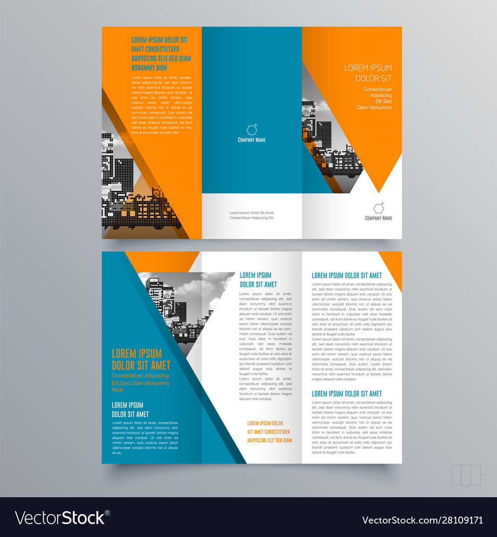 Brochure design 1300 Royalty Free Vector Image