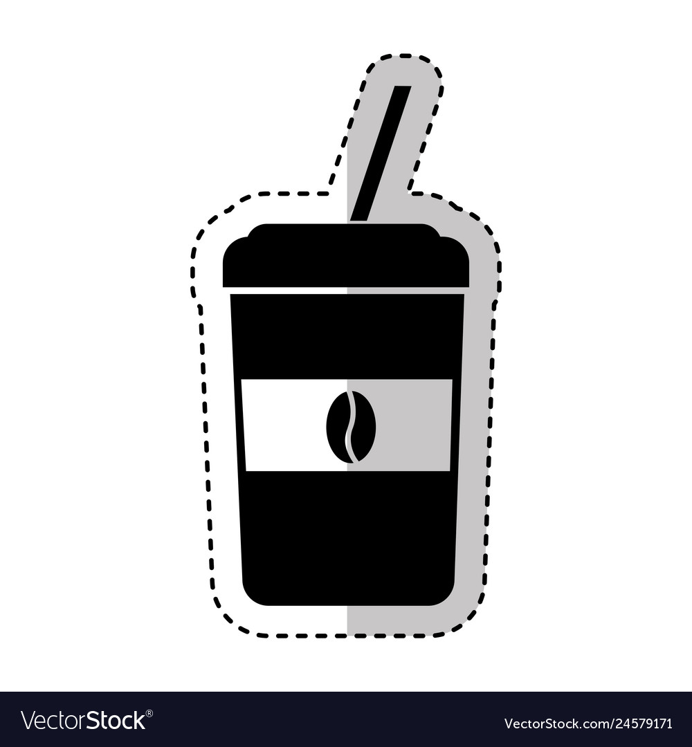 Coffee glass drink isolated icon