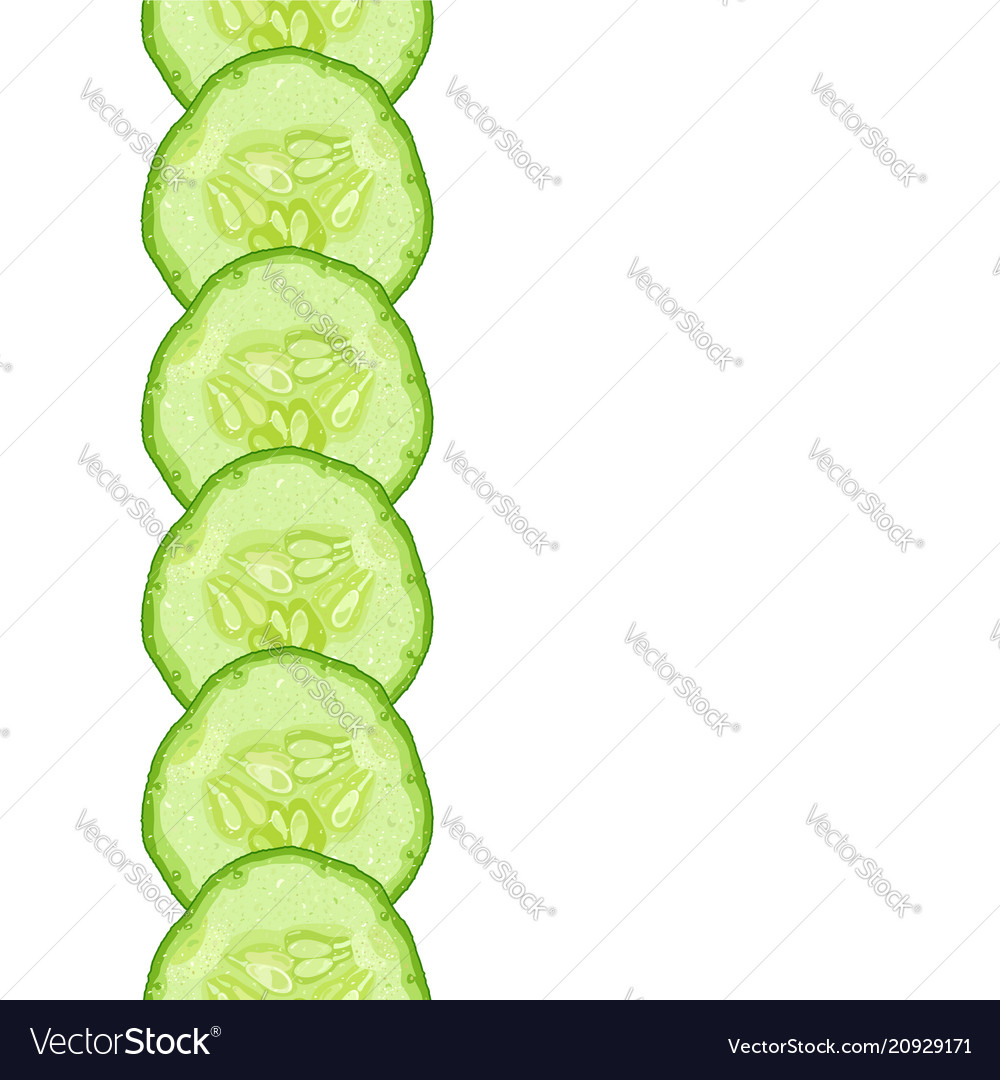 Cucumber Slice Border