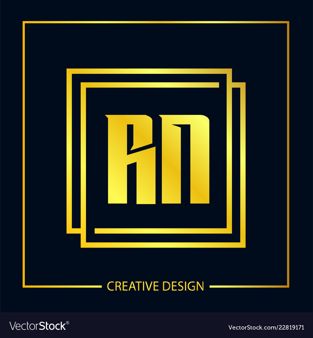 Ursprünglicher Buchstabe rn Logo Vorlage Design vector image Ursprünglicher Buchstabe rn Logo Vorlage Design