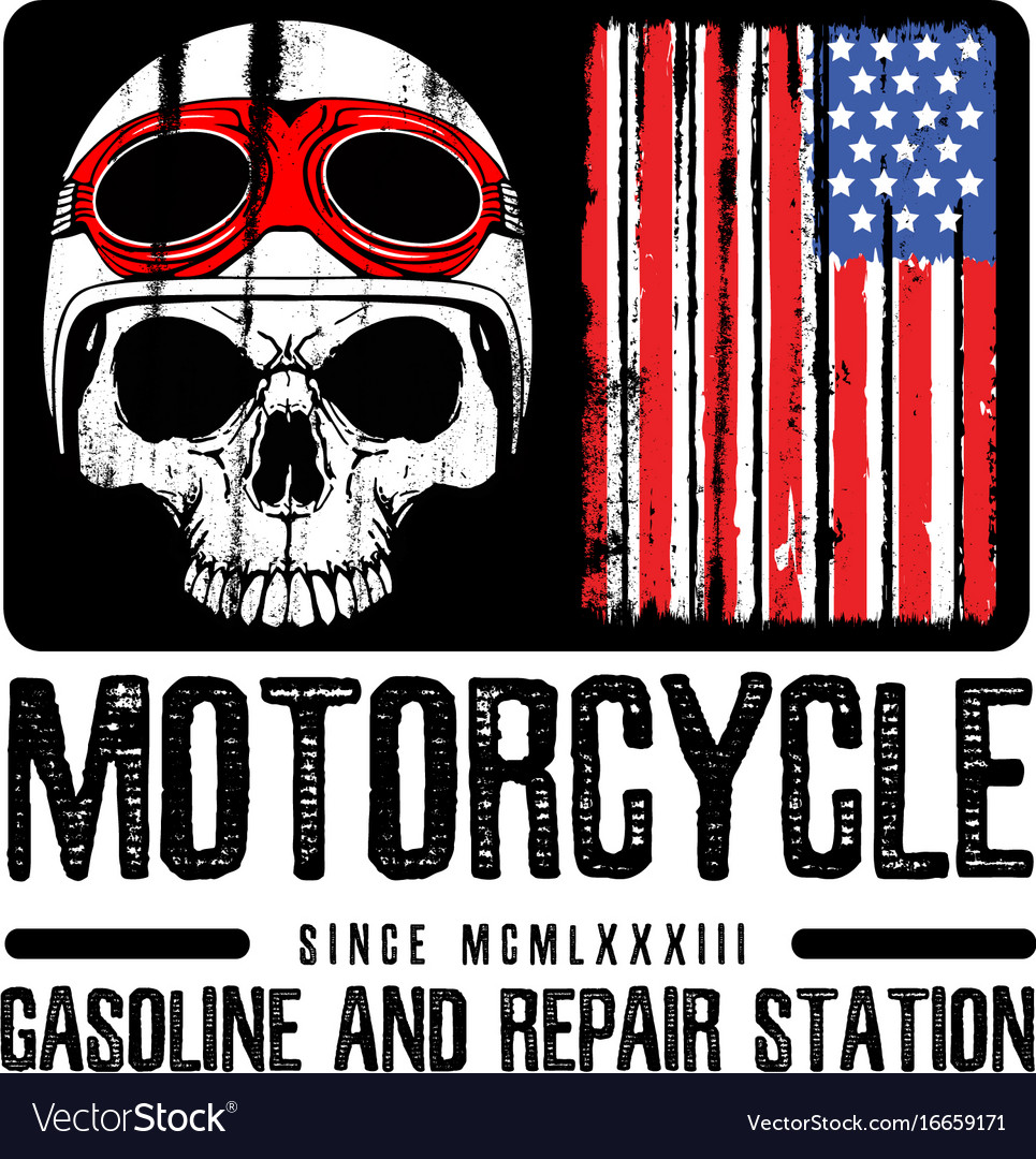 Motorrad Helmtypografie neue York Sportclub