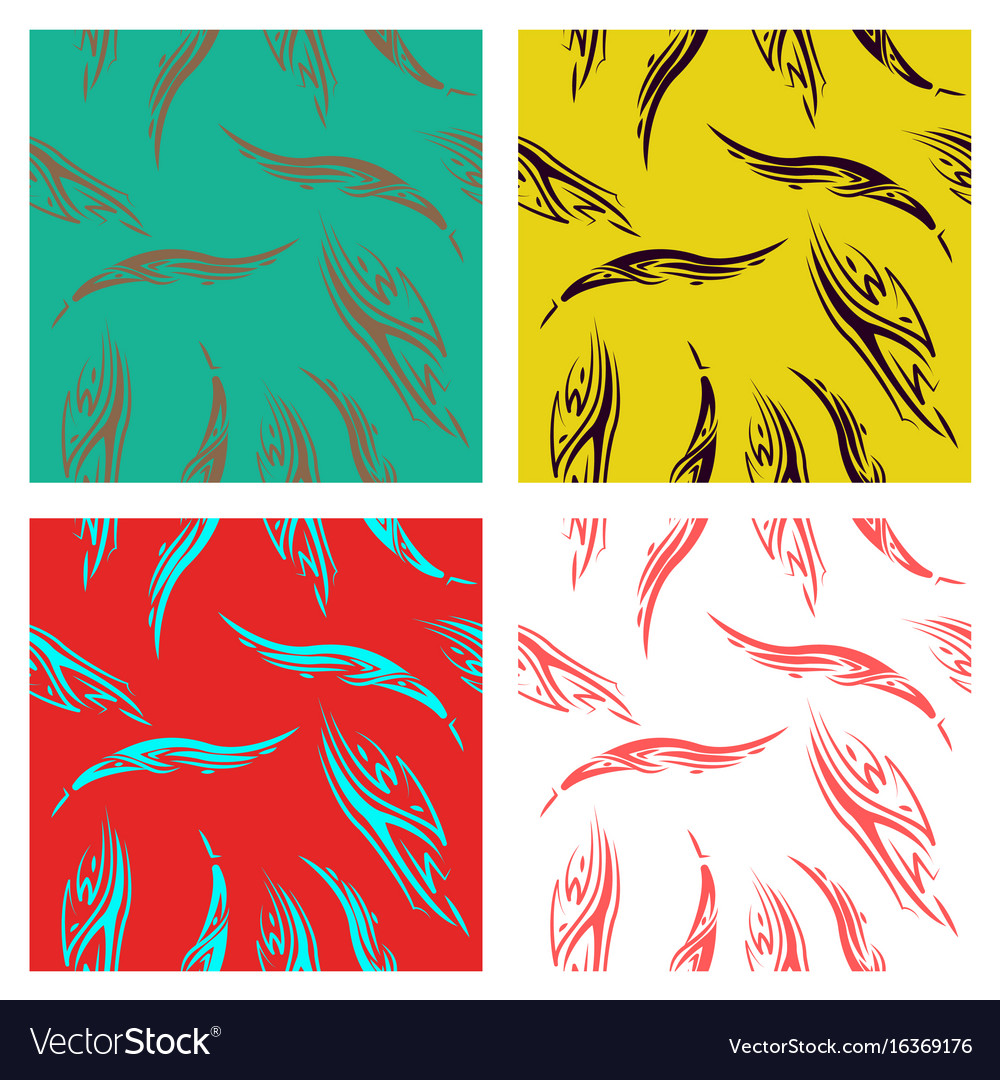 Assembly of patterns in striped style