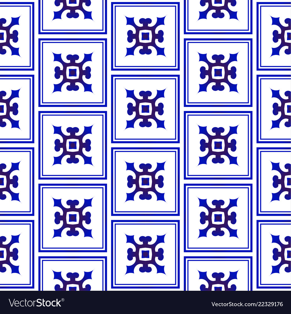 Chinese Pattern Blue And White Royalty Free Vector Image Chinese Pattern Blue And White Vector Image