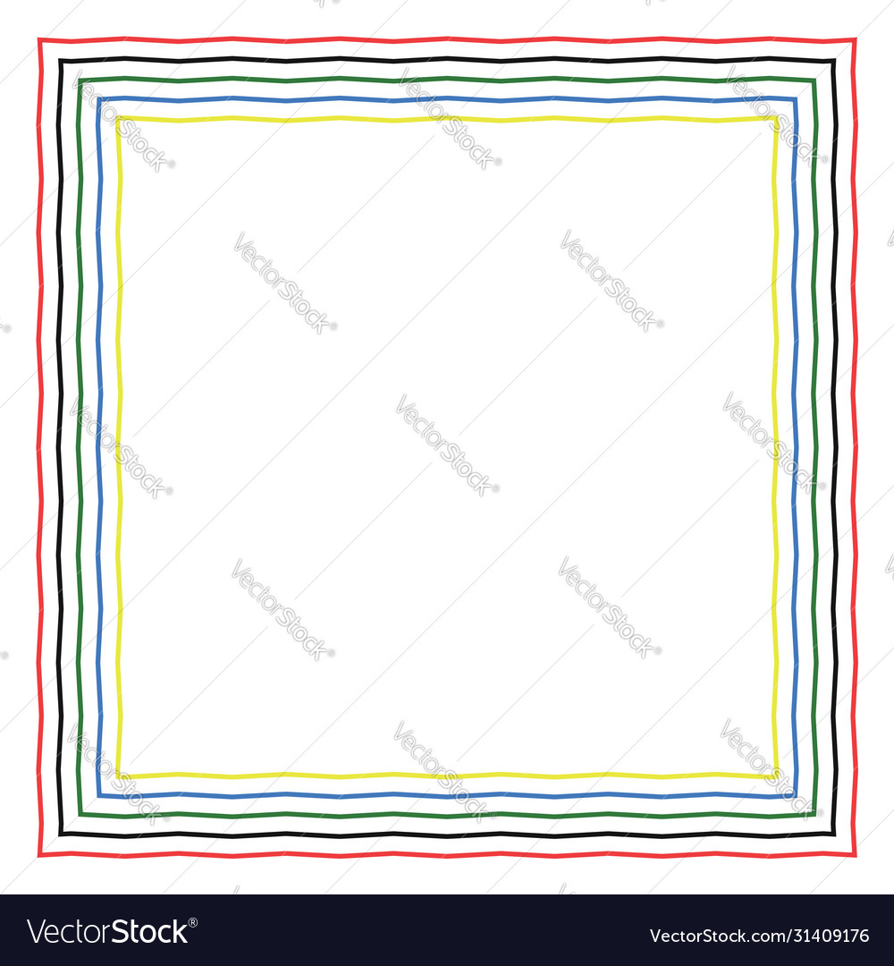 Colored frame blank background design in red vector image Colored frame blank background design in red