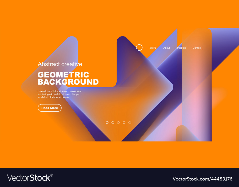 Fluid gradient triangles landing page background