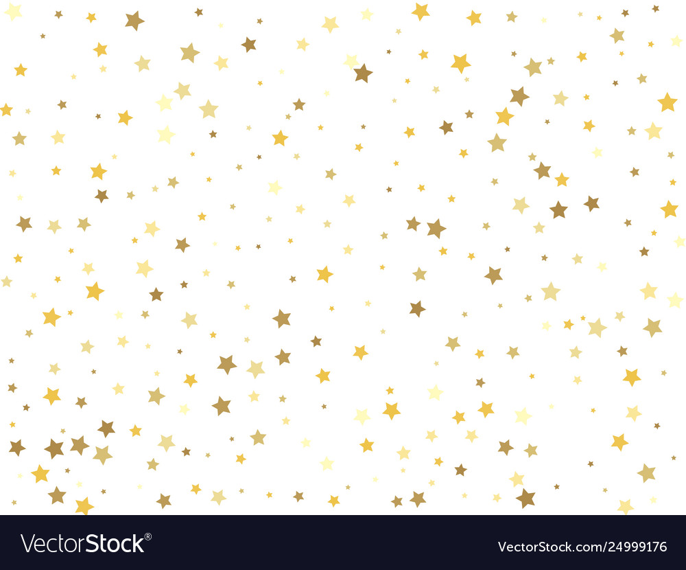 Gold Stars On A White Background Royalty Free Vector Image