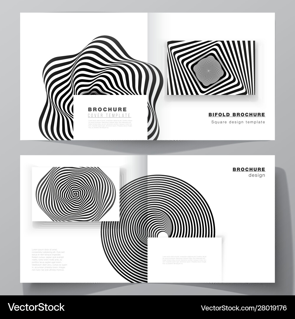 Layout two covers templates Royalty Free Vector Image