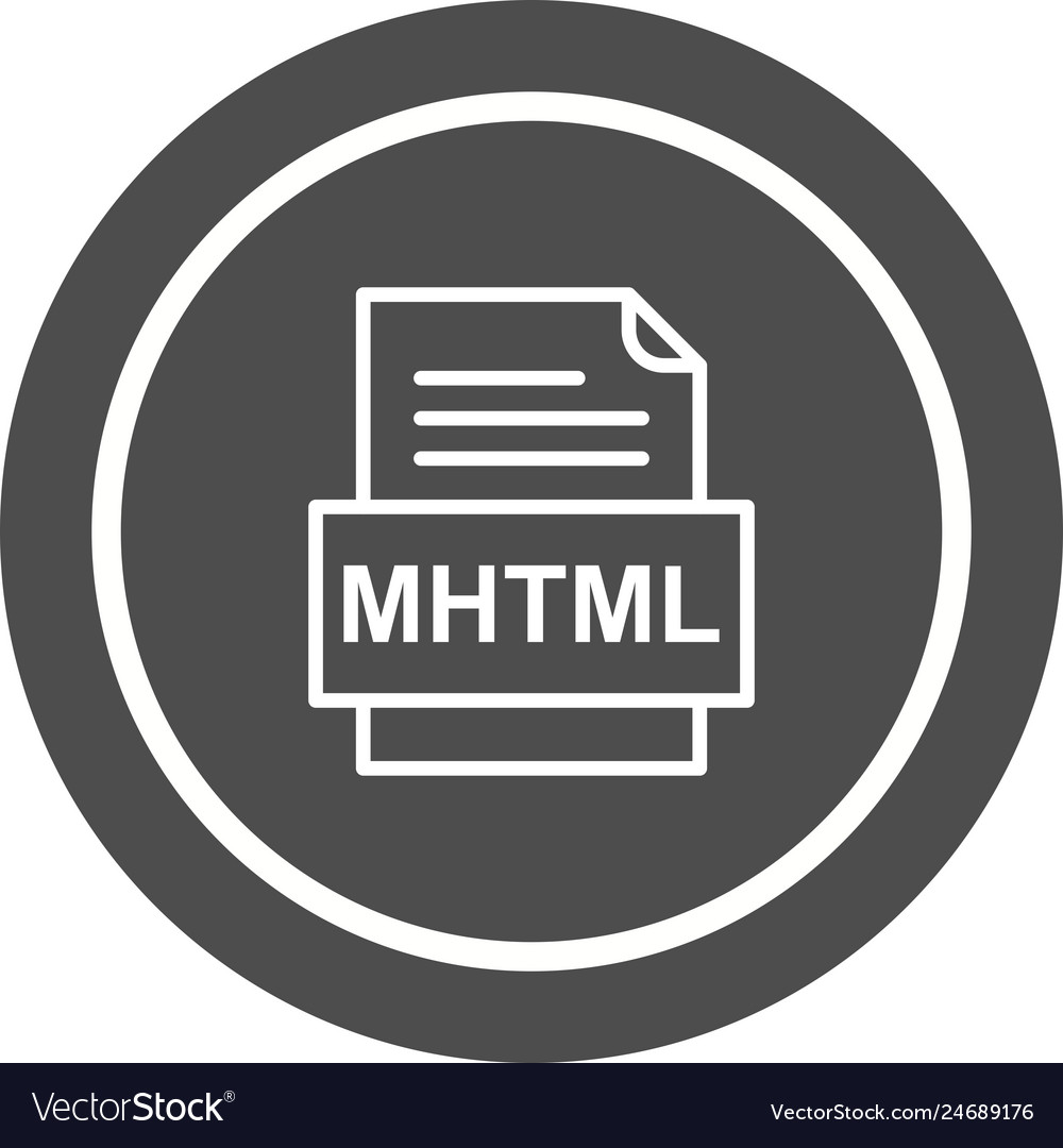 Mhtml file document icon