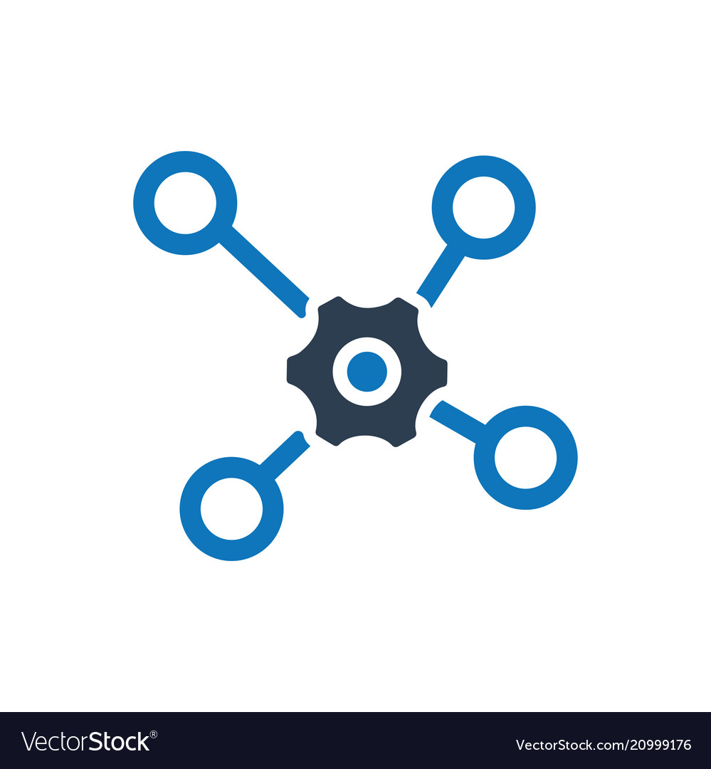 Service Network Icon Royalty Free Vector Image