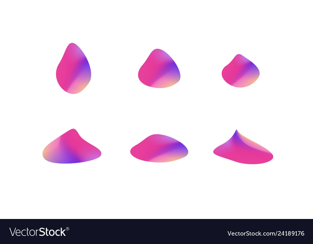 Set of abstract modern graphic elements gradient vector image Set of abstract modern graphic elements gradient