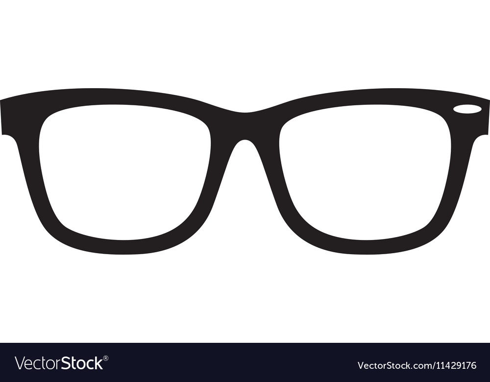 Style glasses isolated icon Royalty Free Vector Image