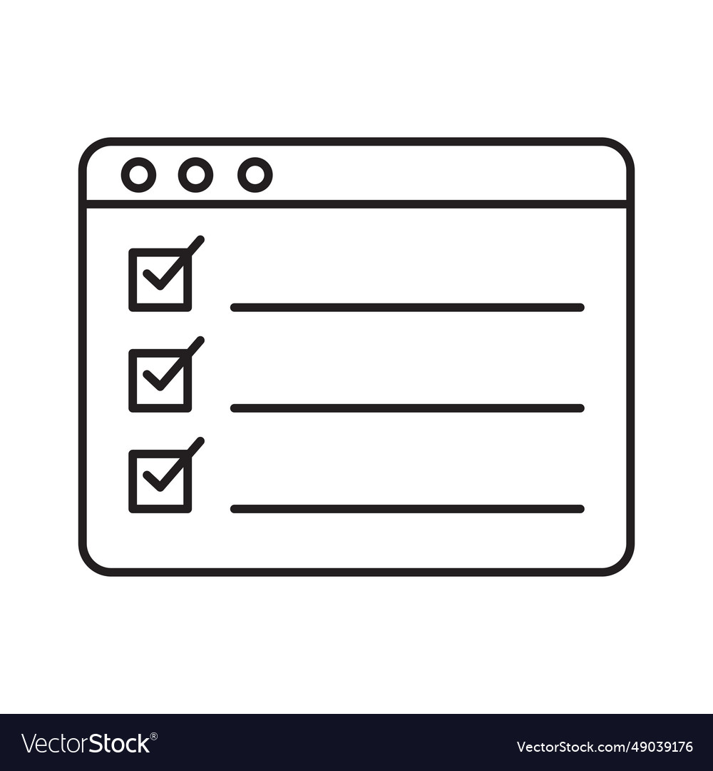 Task checklist icon Vector Image Task checklist icon