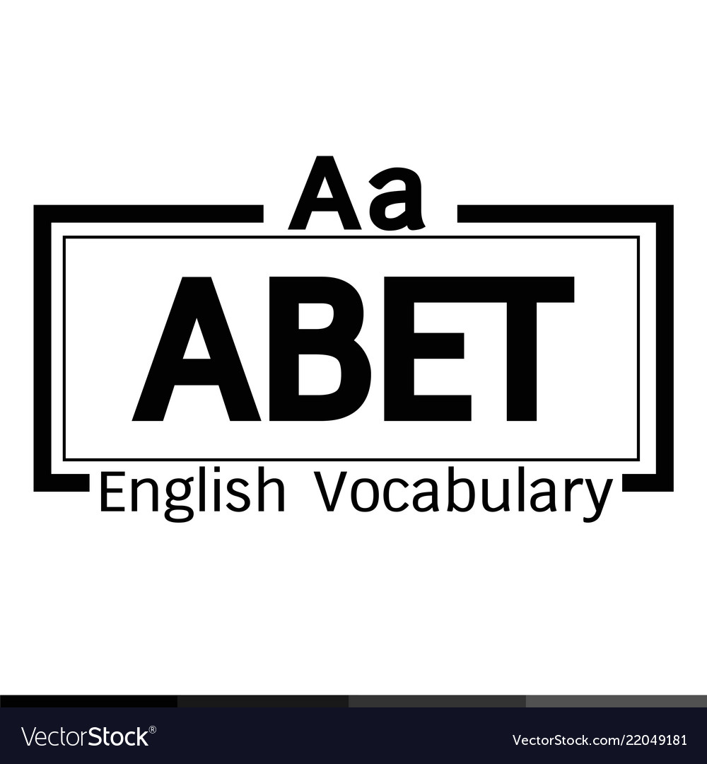 Abet english word vocabulary design