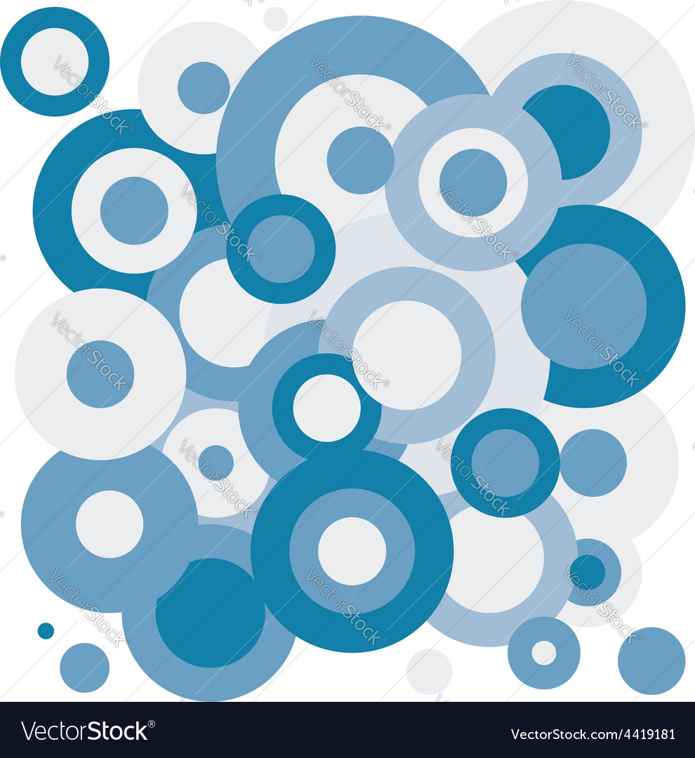 Abstract Blue Circular Pattern