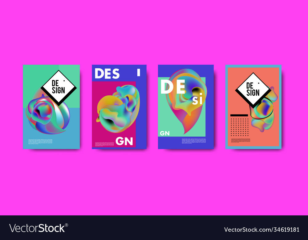 Abstract colorful liquid and fluid pattern