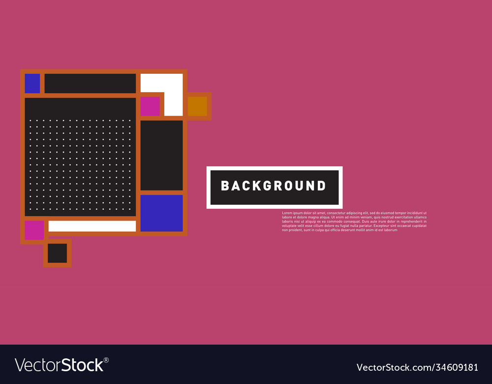 Abstract colorful rectangle background for banner